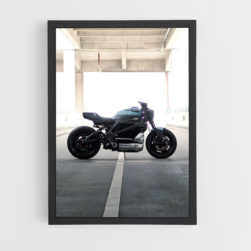 Poster Lumière de Moto – affiche Harley-Davidson (vue 2)